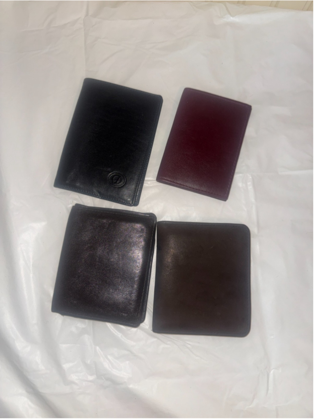 Lot of 4 Leather men wallet Mens wallets Neil Martin, Buxton, Dickies, Pil